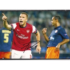 World Cup: Signed photo of Lukas Podolski the Arsenal footballer